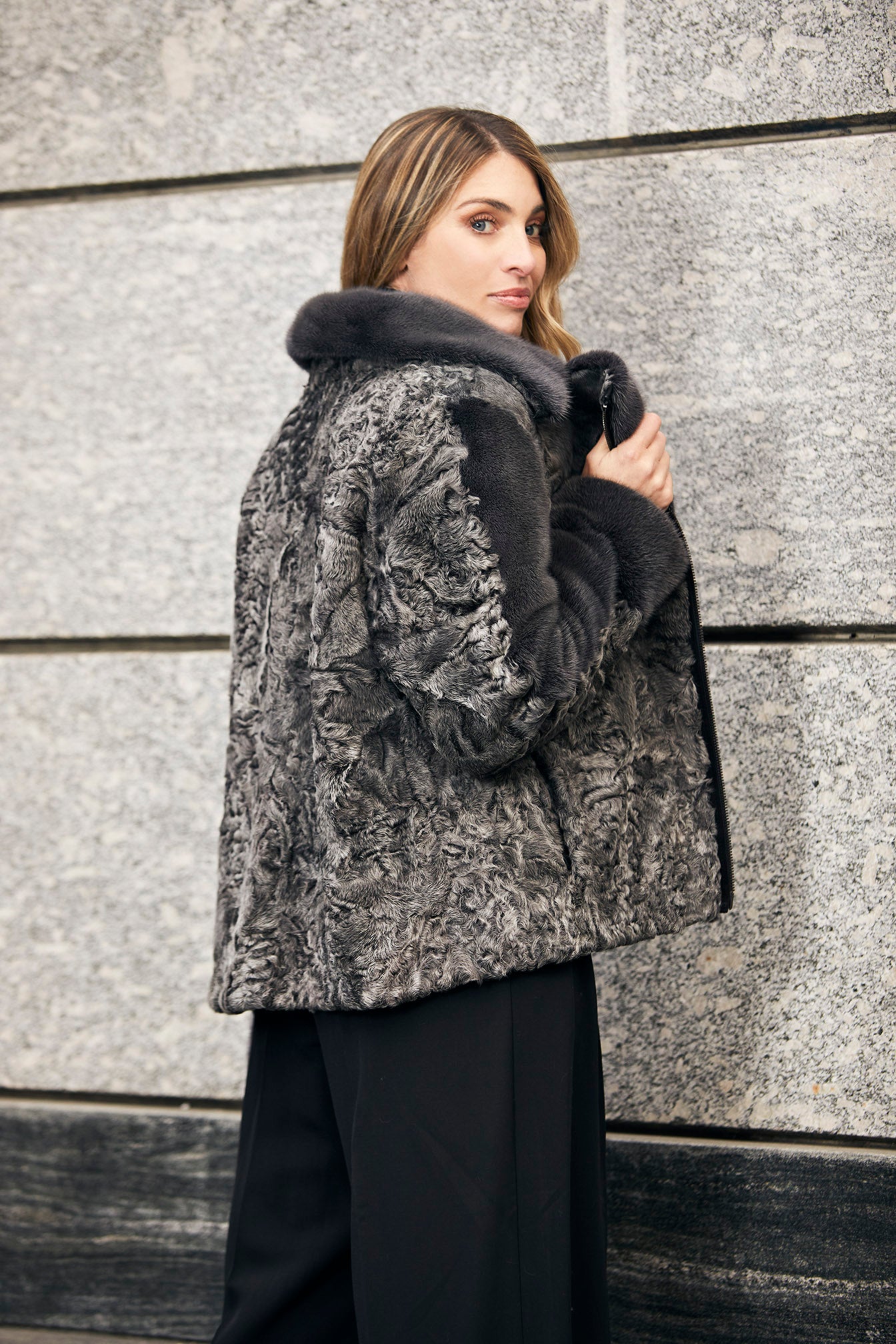 ASTRAKAN FUR COAT