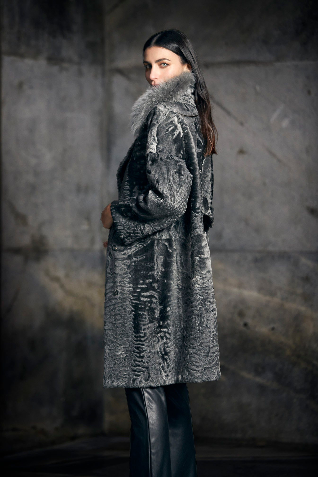 ASTRAKAN FUR COAT